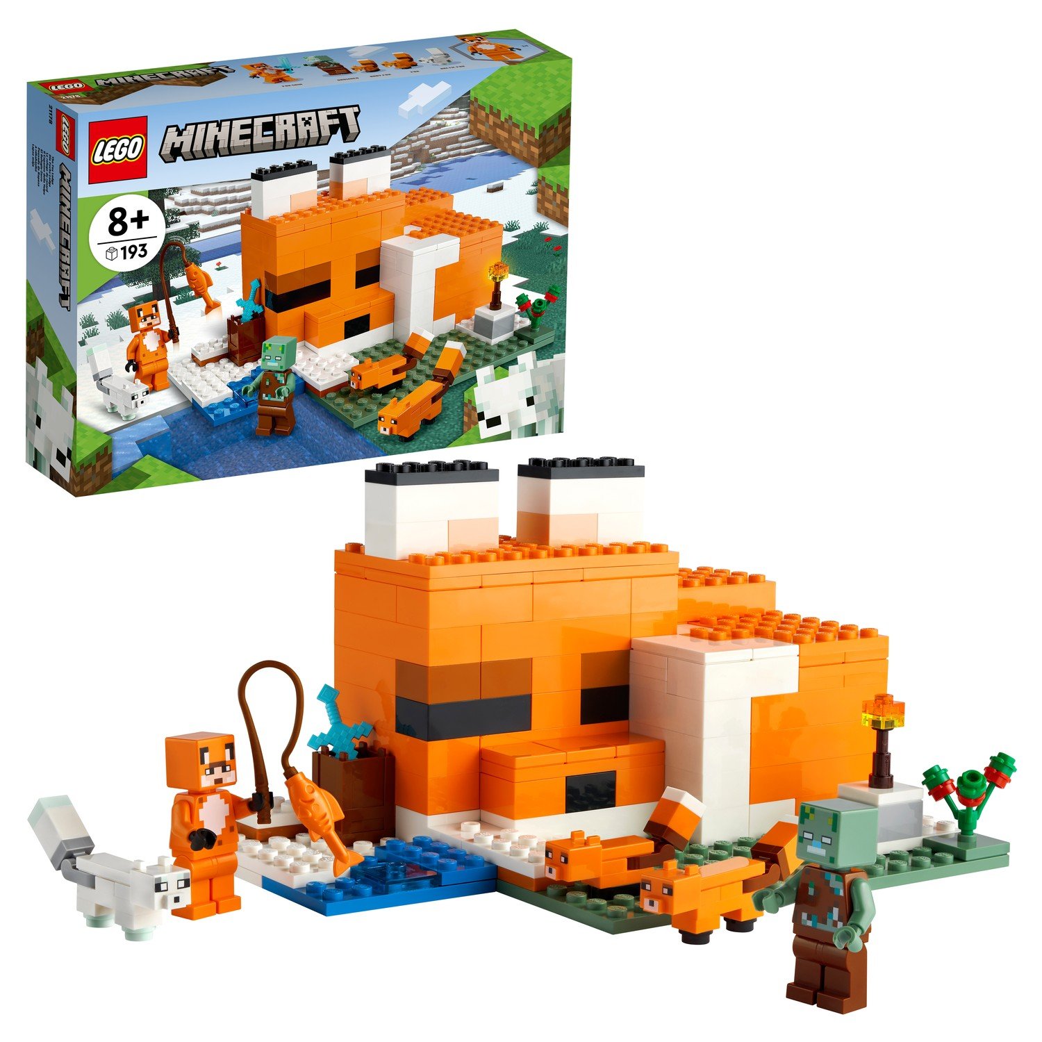 SALE* LEGO Minecraft 21178 Майнкрафт Лисья хижина | игрушки по оптовой цене  в Ярославле